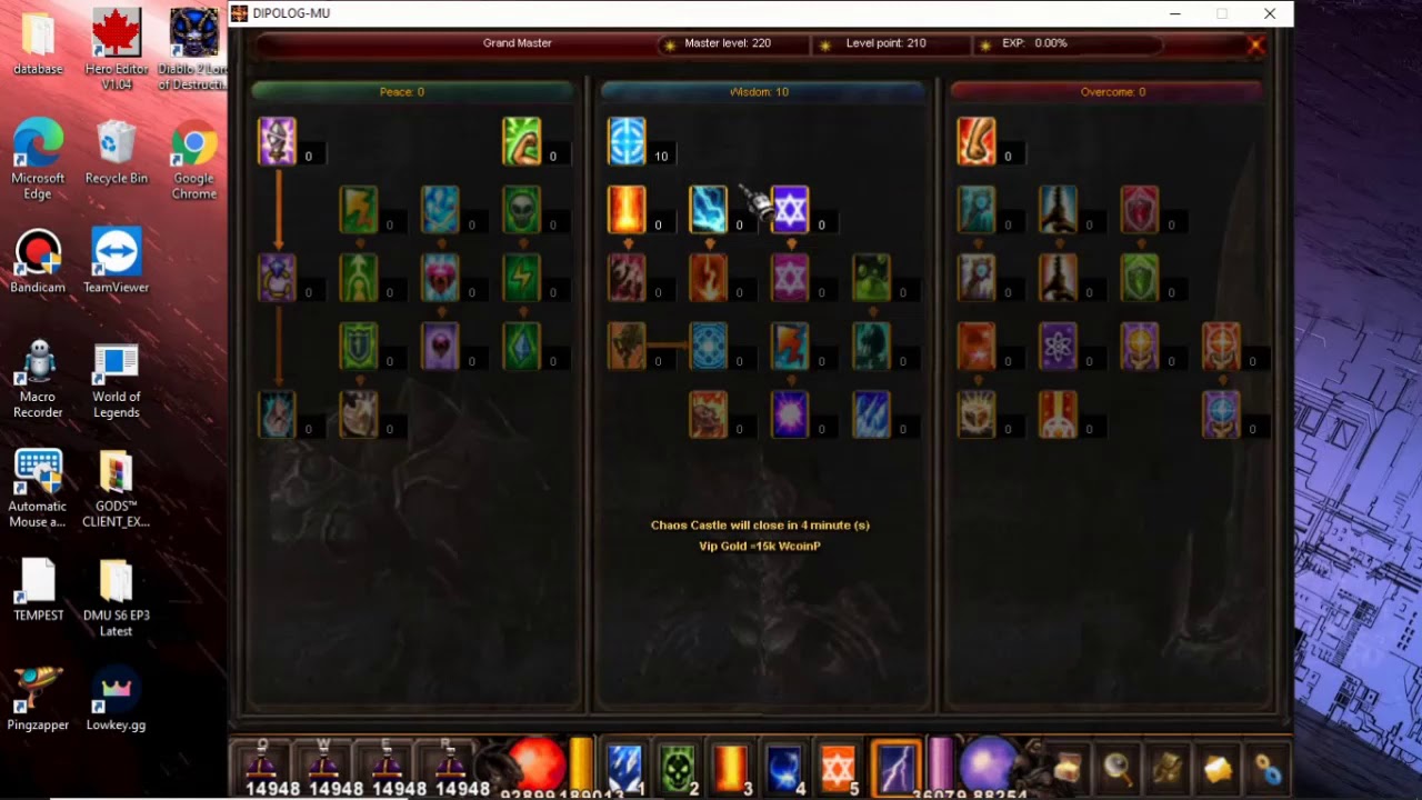 Wizard (Grand Master)  Guide for Pvp in MU ONLINE Season6 ep3
