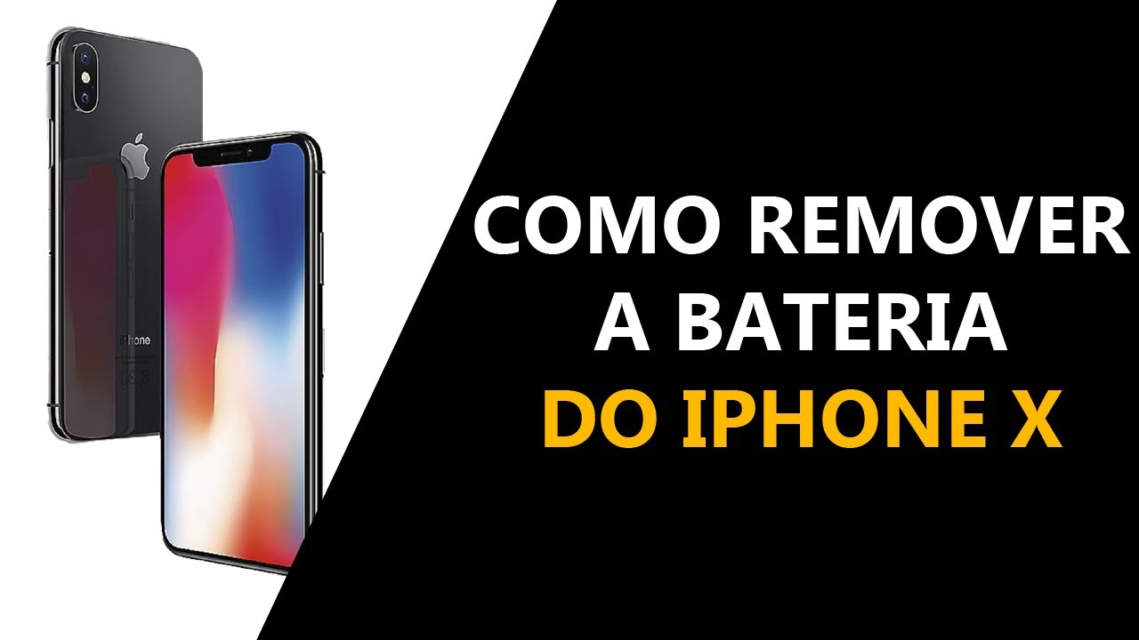 Como remover a bateria do iPhone X de maneira segura.
