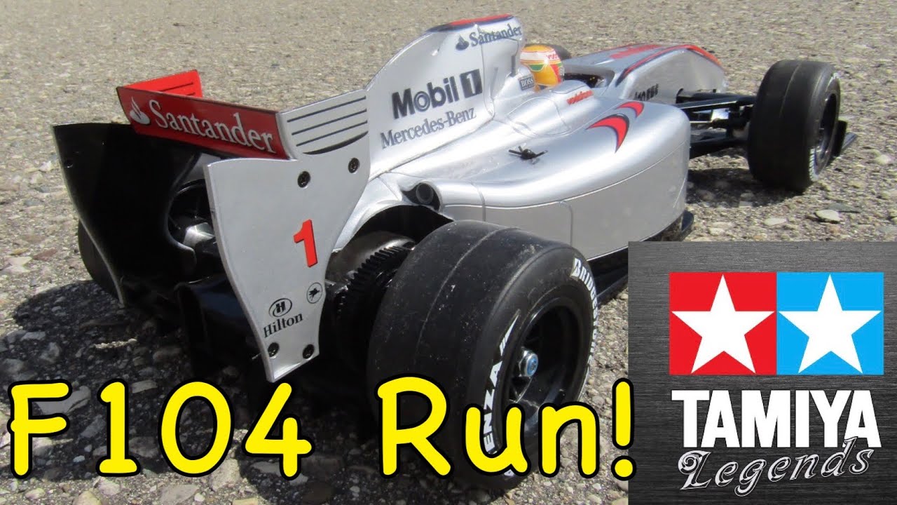 Первый запуск автомобиля Формулы-1 Tamiya F104...