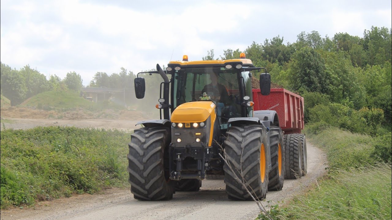 Transpot de terre pour se jcb fastrac 4220 ! 🤩