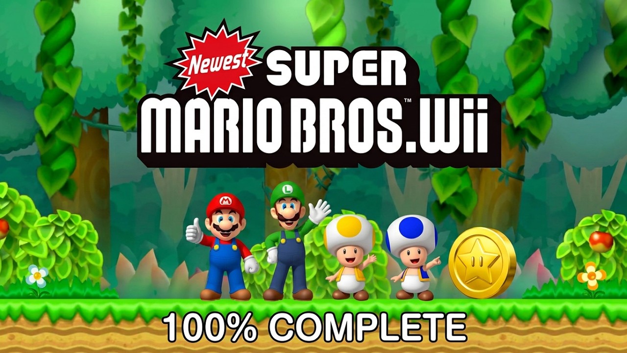 Newest Super Mario Bros. Wii 100% Walkthrough