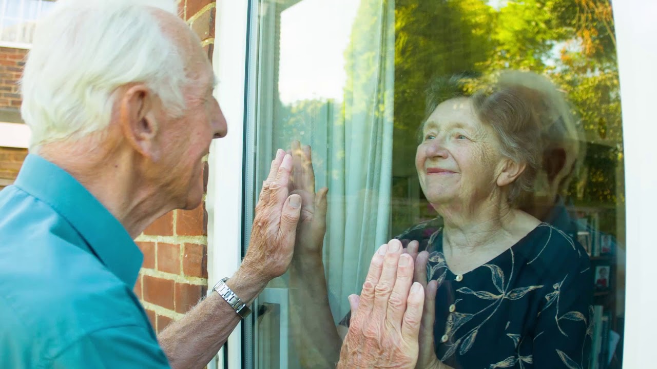Older Couple - Elderly Couple&rsquo;S Embrace: It Was The First Time We Were Apart