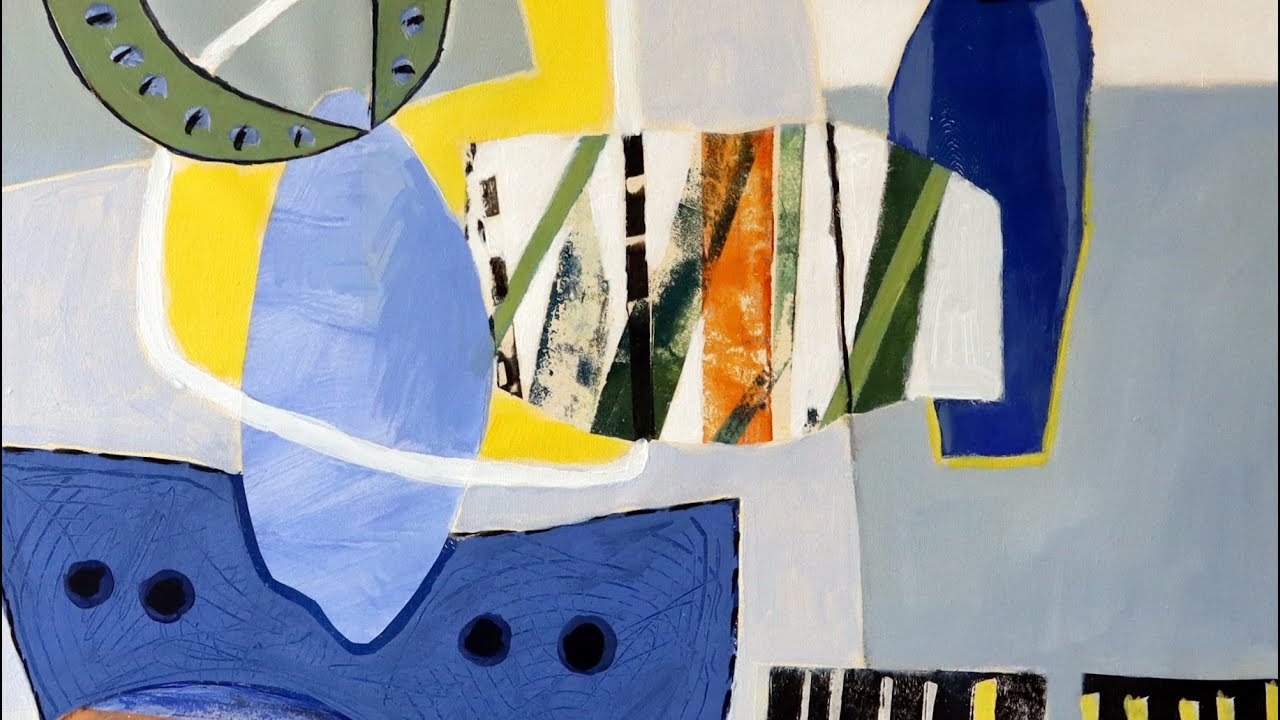 Gelatinedruck, Collage mit Acryl, Mixed Media,Monotypie, Gelatine Print, Acrylics, Monotype,simple
