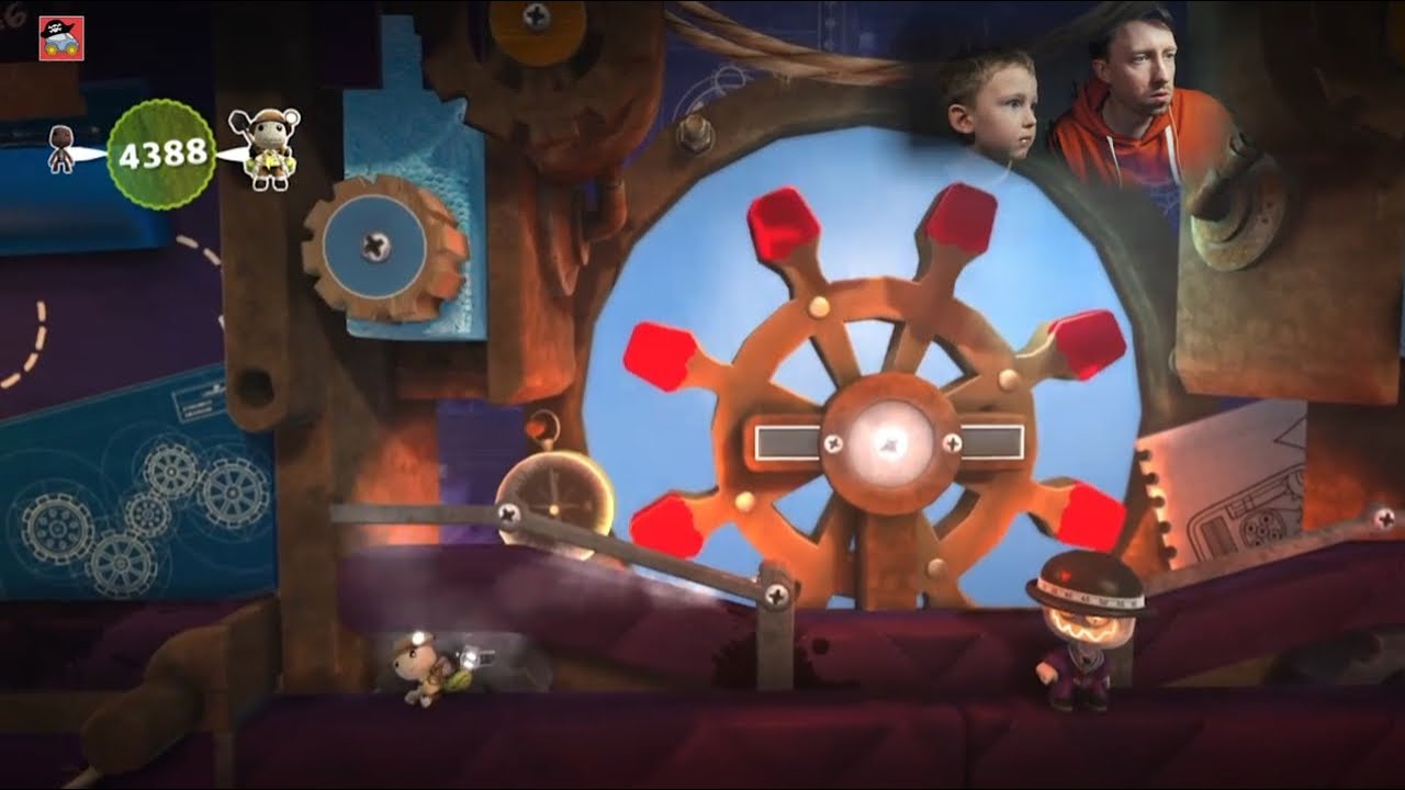 🎮 Играем на PS4 в LITTLE BIG PLANET 3 Часть 2 ДИРИЖАБЛЬ НЬЮТОНА Жестянка