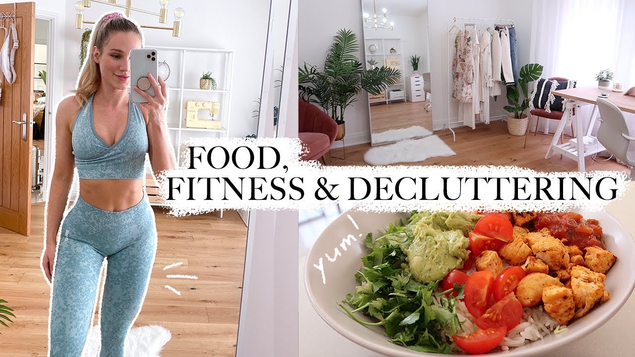 HOME OFFICE TOUR, GO-TO MEALS, GLUTE WORKOUT, more decluttering, nails at home, etc! QUARANTINE VLOG