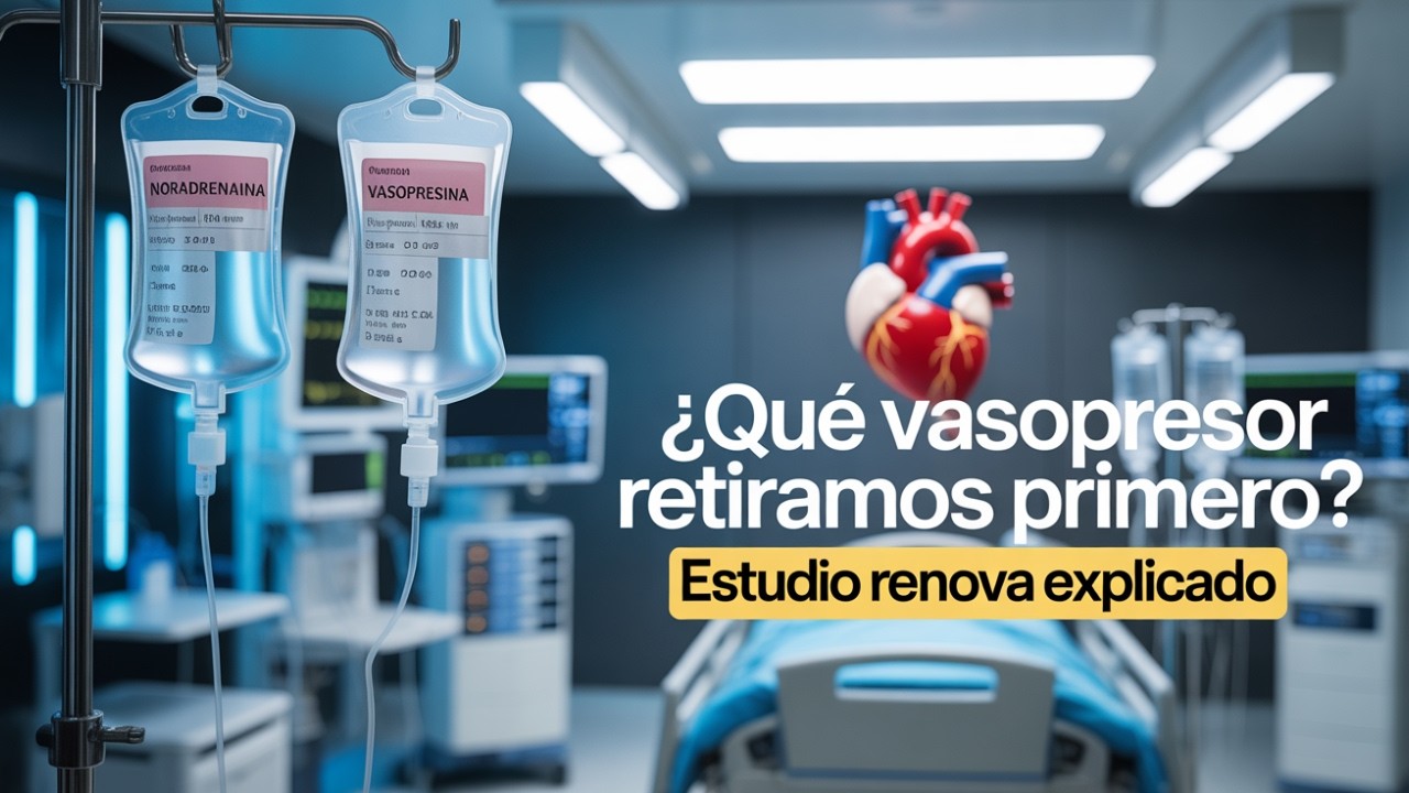 ¿Qué vasopresor retirar primero en el shock séptico?: Estudio RENOVA explicado.