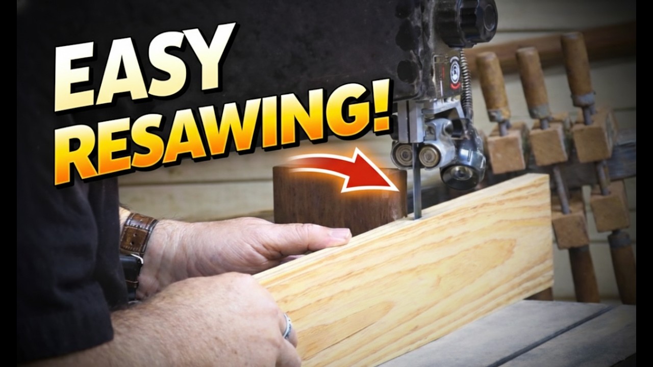 Having Trouble Resawing With Your Bandsaw? Watch This.
