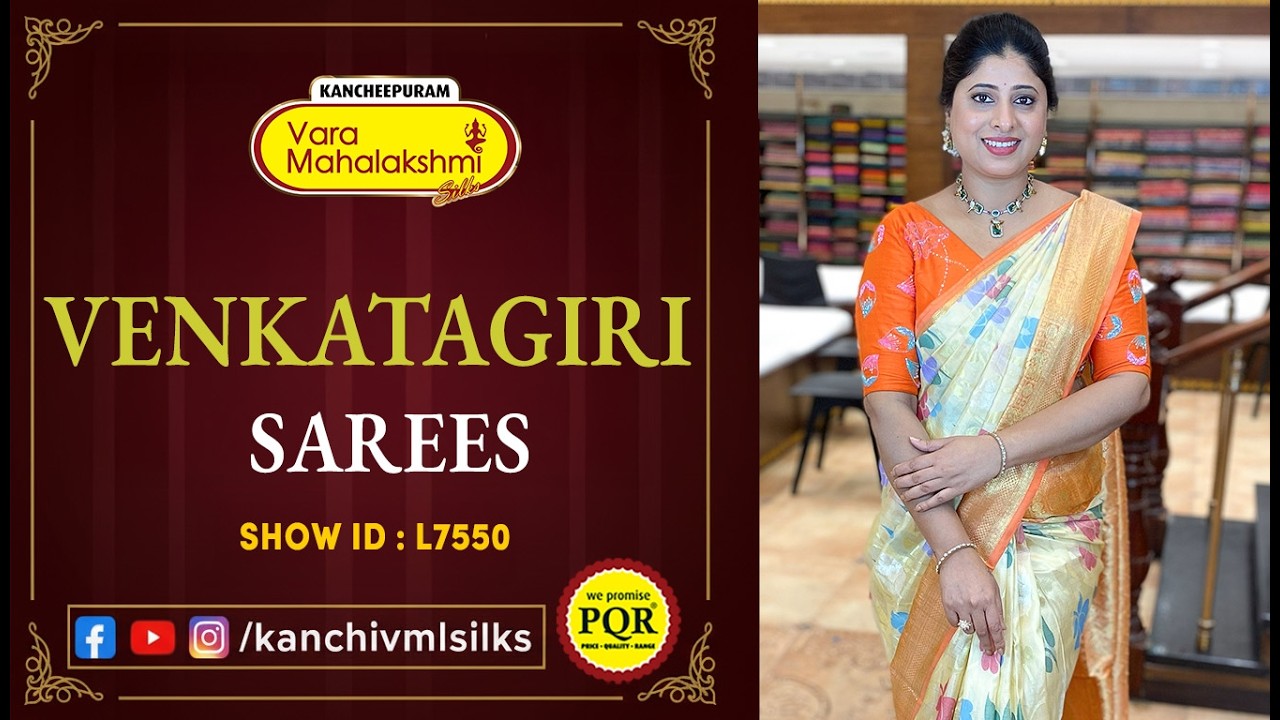 Venkatagiri Sarees Collection | WhatsApp 89 0001 0002 | Kancheepuram Varamahalakshmi Silks LIVE