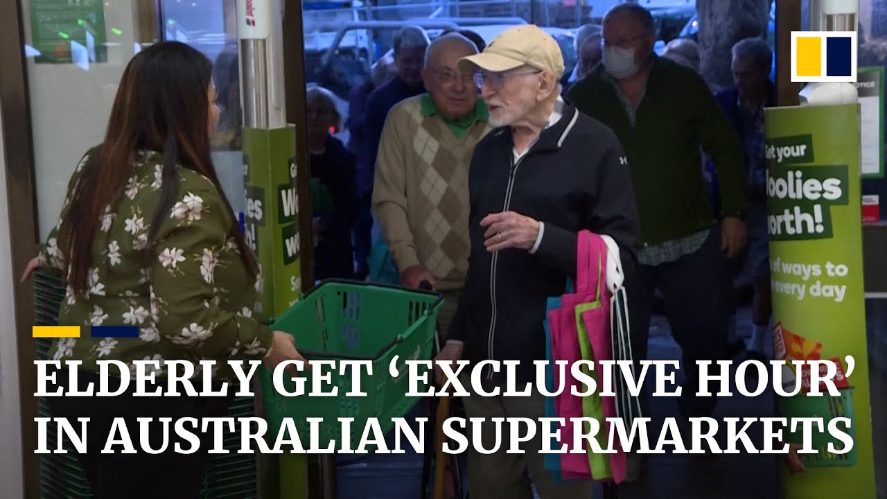 Supermarket’s ‘exclusive hour’ helps elderly avoid coronavirus panic buying in Australia