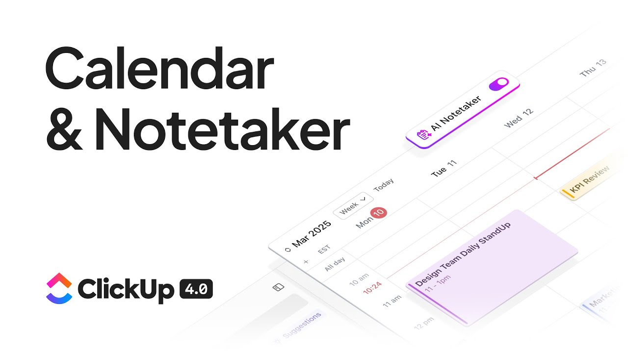 Calendar & Notetaker I ClickUp 4.0