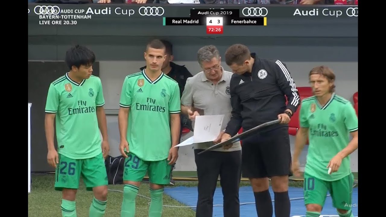 久保建英　アウディ・カップ　Real Madrid vs Fenerbahce戦　タッチ集  1080p