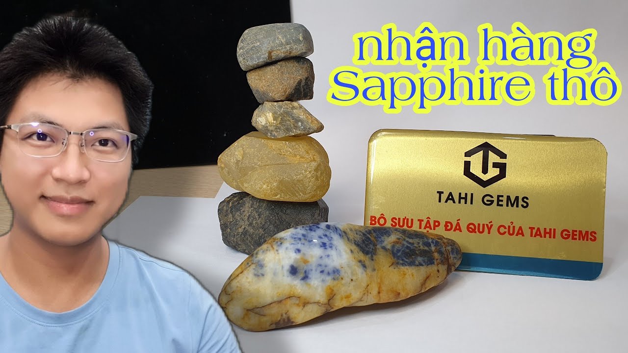 Hàng về hôm nay - đá quý Sapphire thô chạm tượng | TahiGems - Tahi Phạm