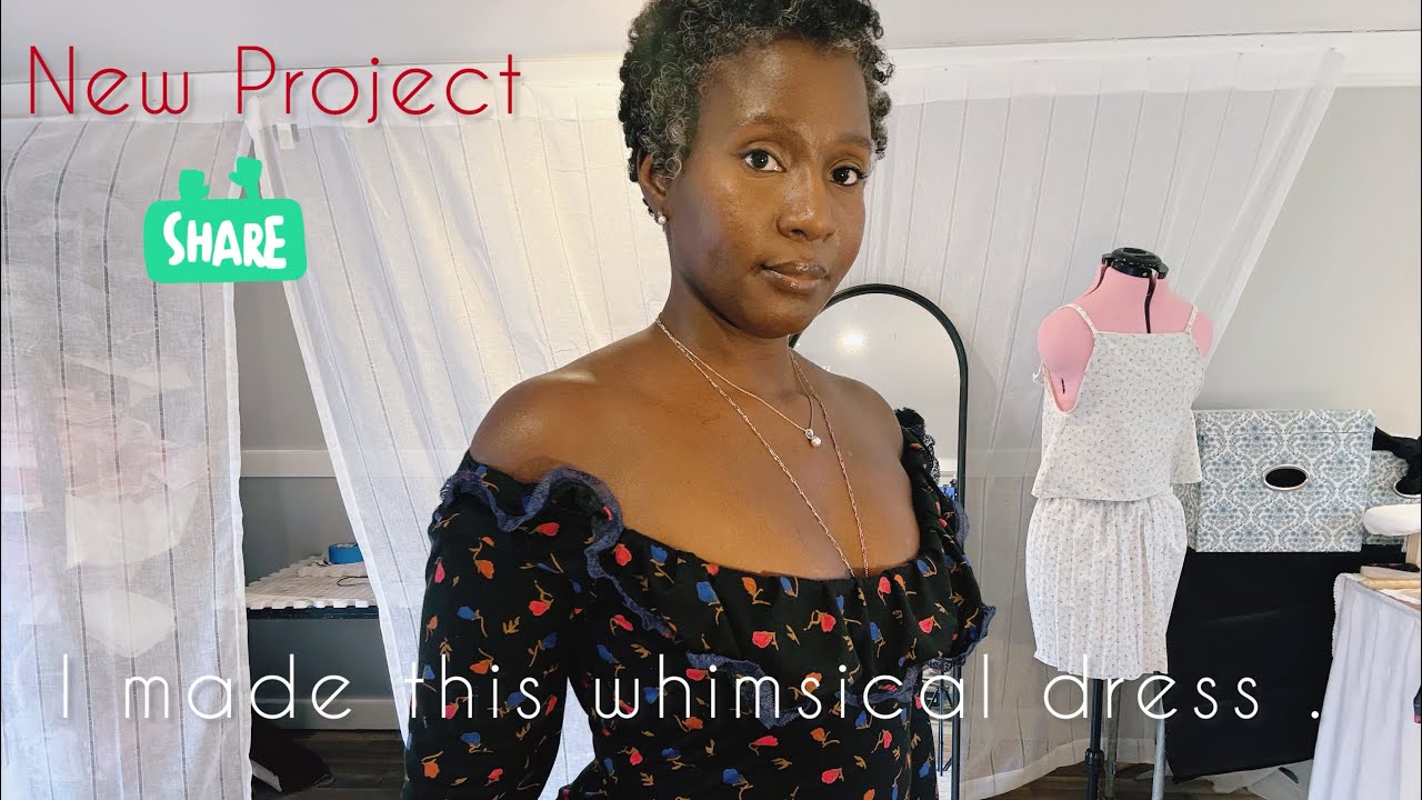 How to Sew a Whimsical Off-The-Shoulder Dress | DIY Fashion