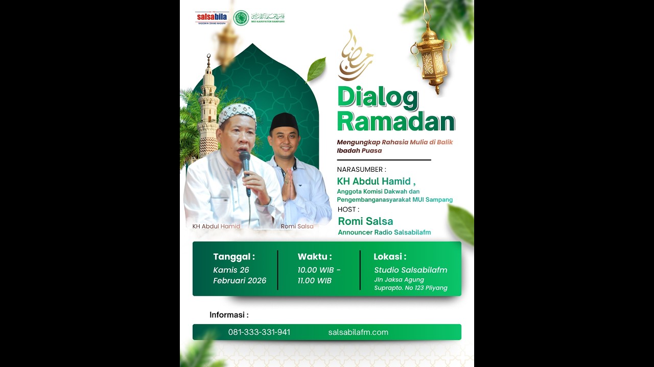 DIALOG RAMADAN || MENGUNGKAP RAHASIA MULIA DI BALIK IBADAH PUASA