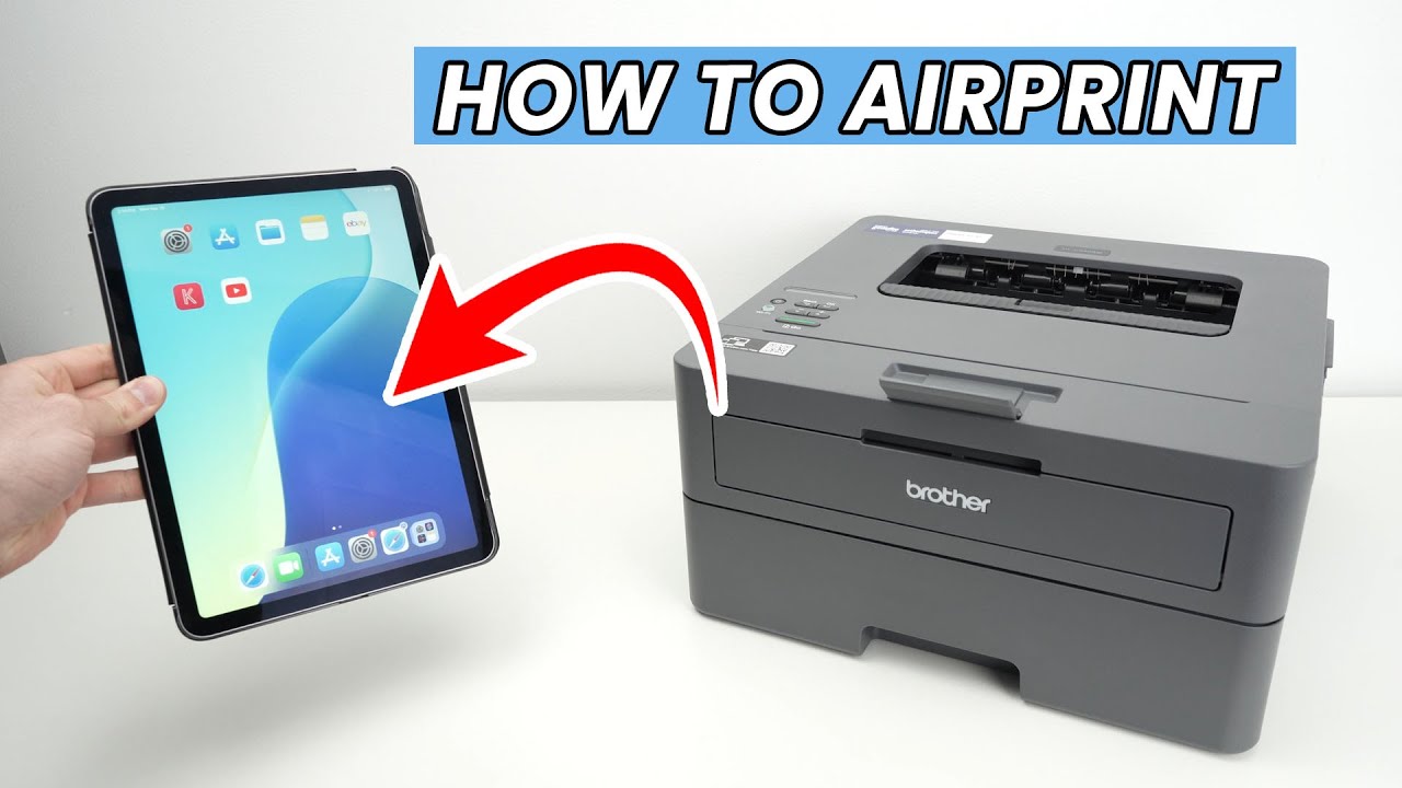 Как использовать AirPrint на лазерном принтере Brother