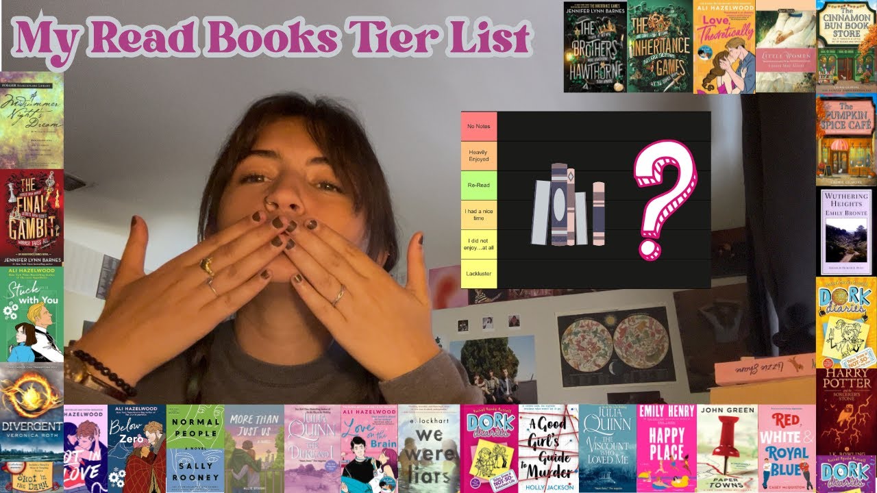 A Tier List of My Read Books on Goodreads! Part 1 :)