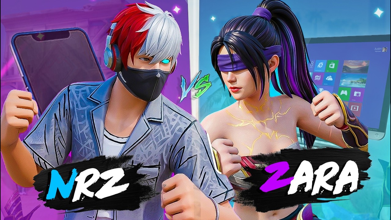 NRZ V/s Zara Gaming | Finally Phone Vs PC 🥶 Who Won ??