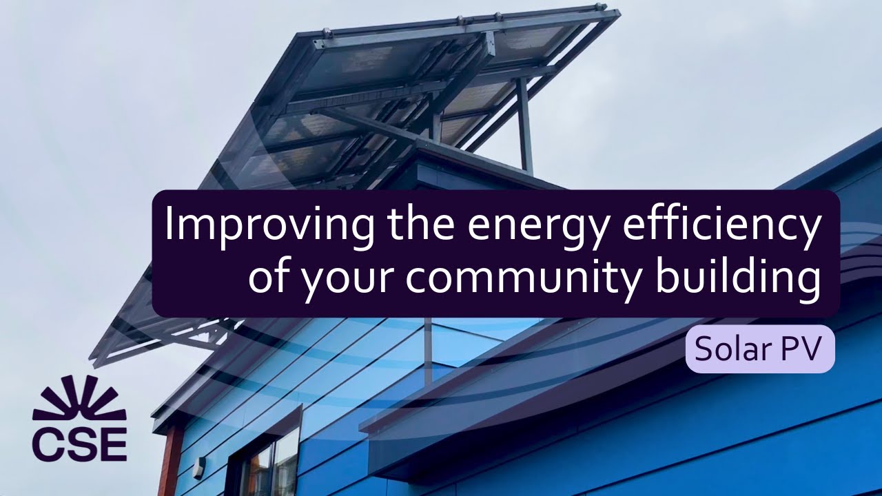 Improving the energy efficiency of your community building: Solar PV