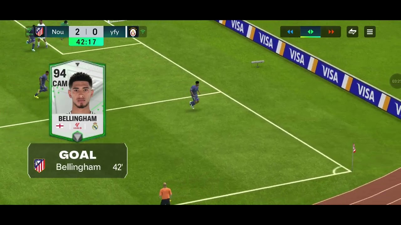 Noureddin ( Atletico Madrid ) v/s yfygjhfu. FC Mobile. Online football match.