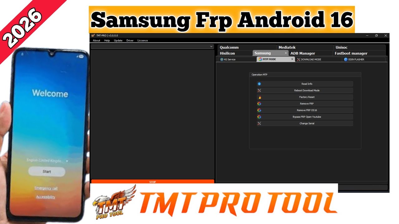 Free Android 16 TMT Pro 1 month official | TMT Samsung Frp  Bypass | Google Account Remove TMT Tools