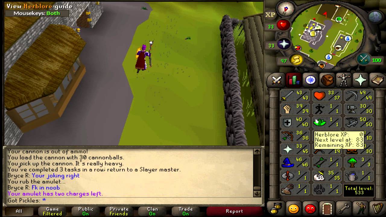 Old School Runescape - Road to Maxed Zerker, ep 2