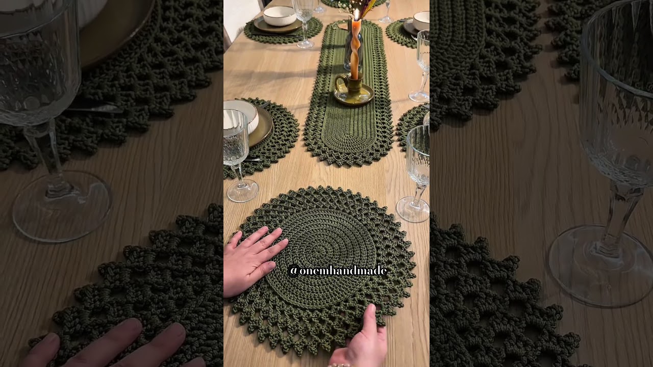 #crochet #diycrafts #tutorial #tutorials #supla #supla #tablerunner #&ouml;rg&uuml;