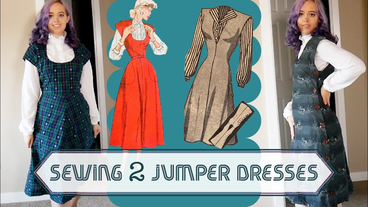 Making a 1940s & 1950s Jumper Dress |  Vintage Sewing Projects