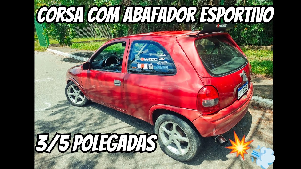 Como instalar abafador esportivo no Corsa!!!