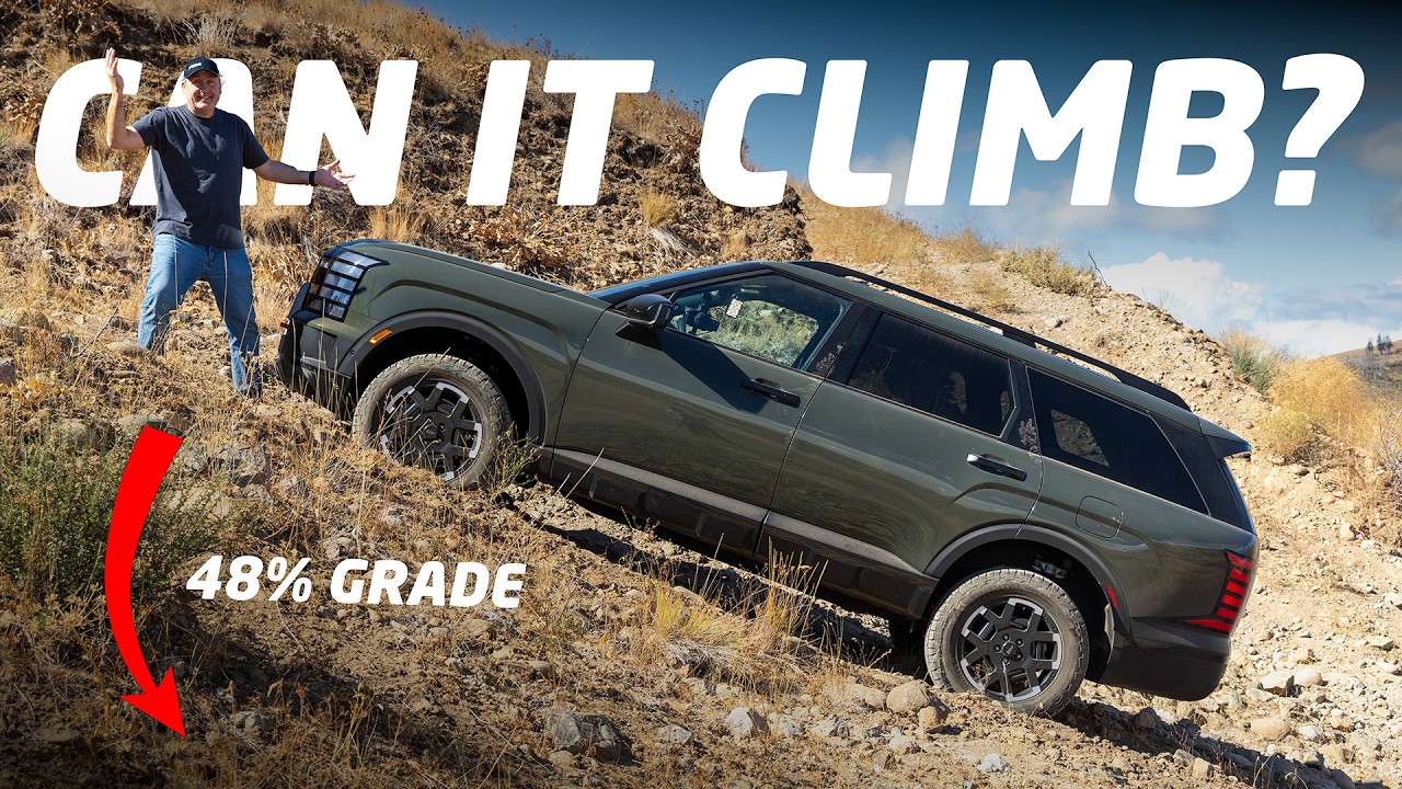 Сможет ли Hyundai Palisade XRT PRO 2026 года покорить наш подъем на холм?