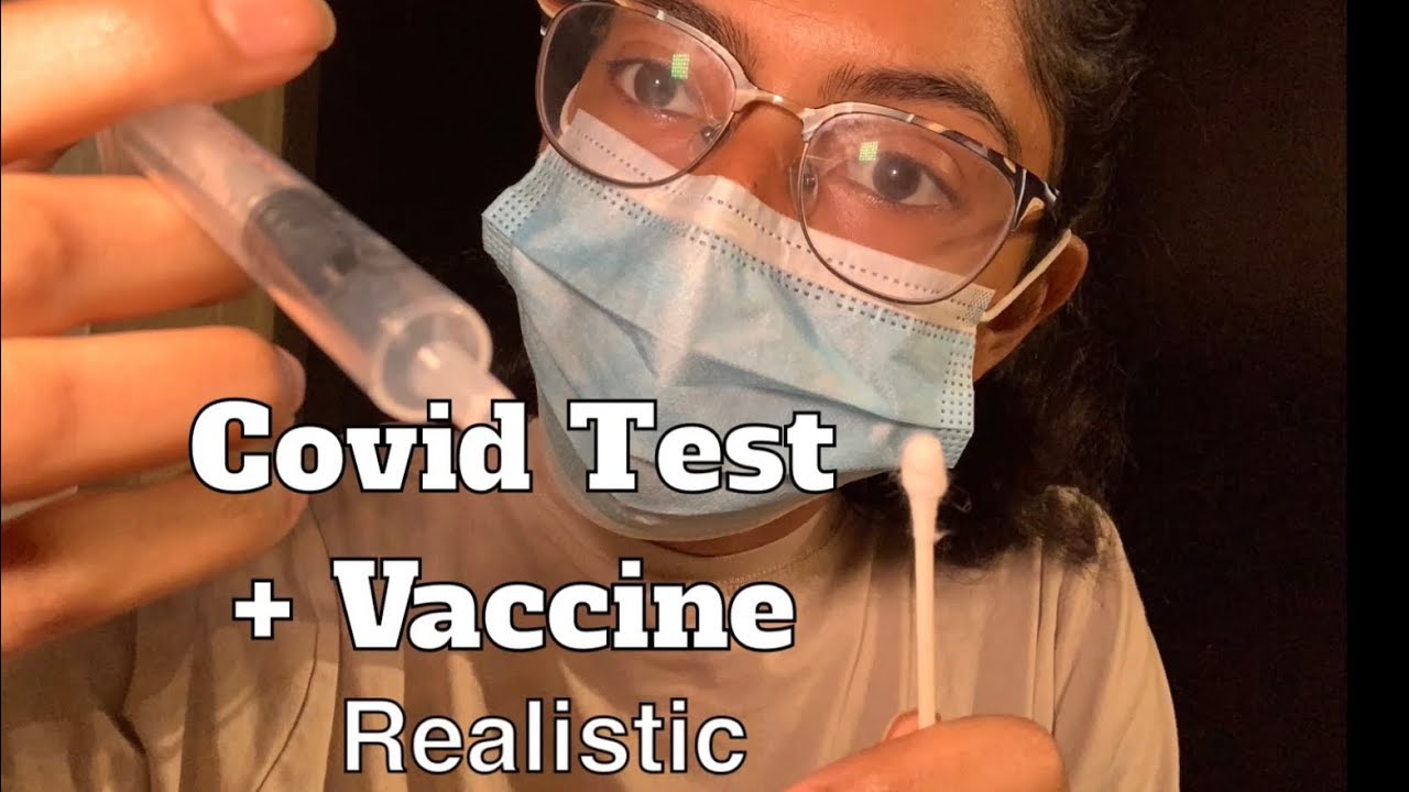 ASMR: Covid Test and Vaccine. Realistic roleplay in English and Spanish