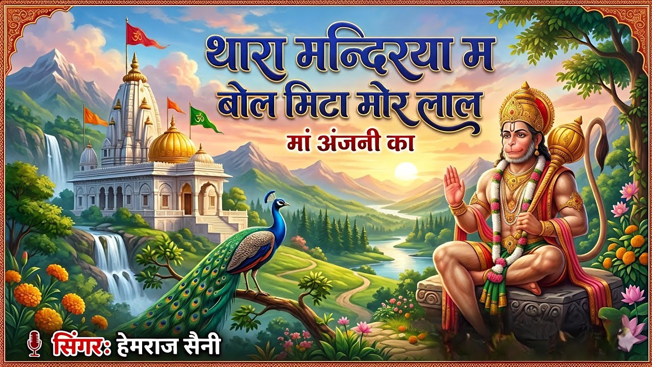 Balaji bhajan थारा मन्दिरया म बोल मिटा मोर लाल मां अंजनी //#singer_hemraj_saini_malarna_dungar 2026