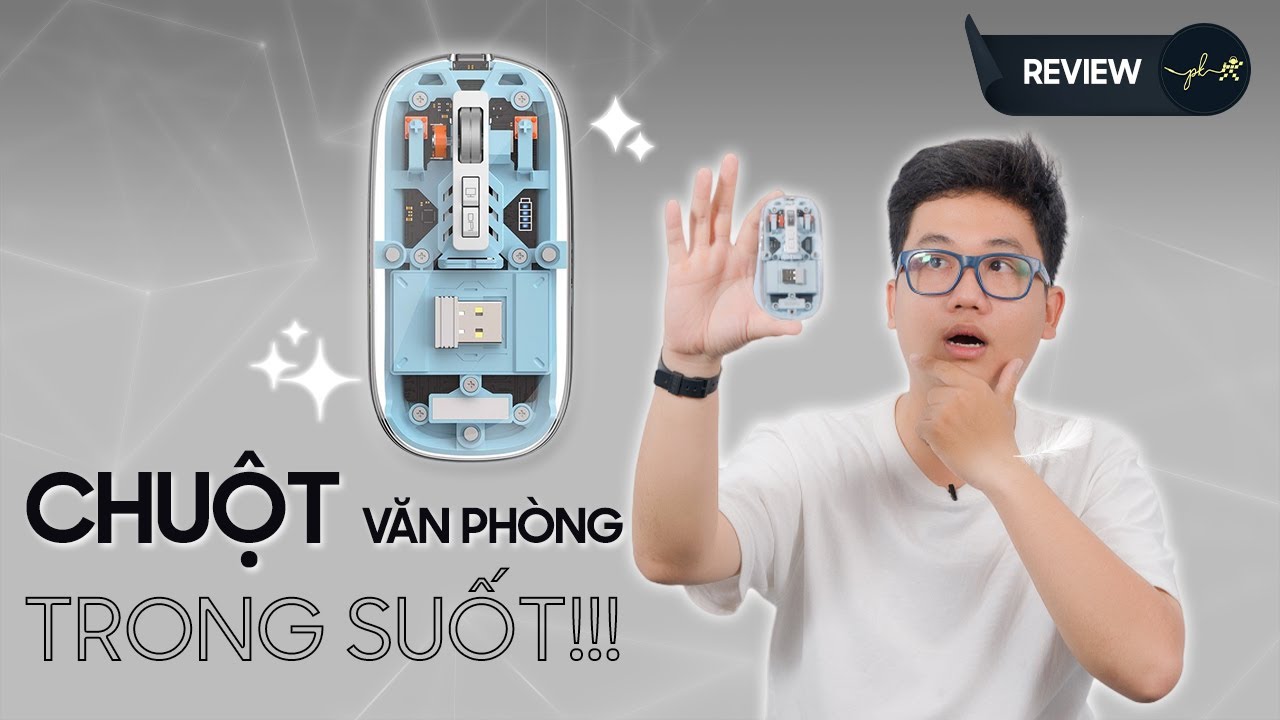 Đây là con chuột văn phòng trong suốt RẤT ĐẸP! - WIWU Crystal Mouse