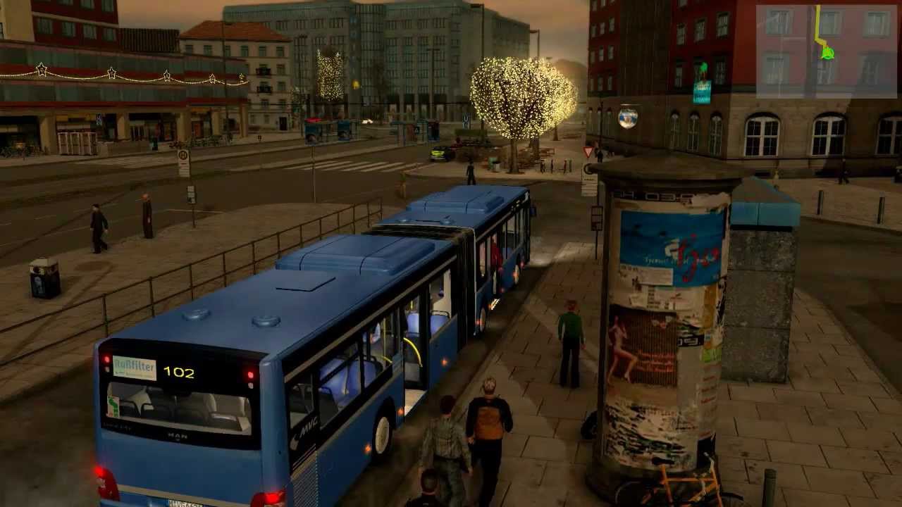 [City Bus Simulator - München] Linie 102 - Sonderfahrt Weihnachtsmarkt [Gameplay]