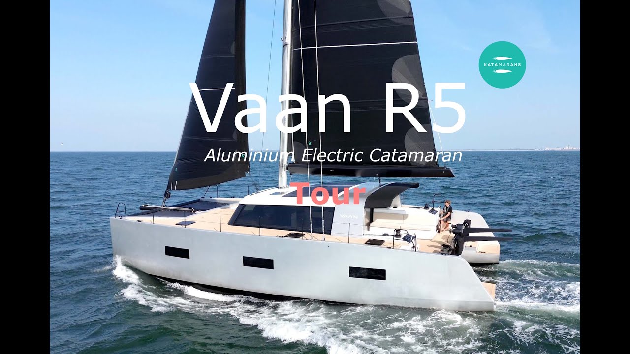 Vaan R5 Electric Aluminium Catamaran. Boat Tour. #eco #sailing #yachts