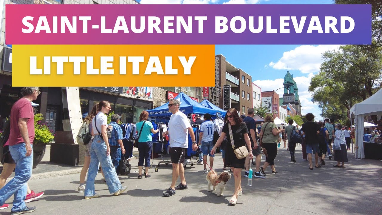 Montreal's Little Italy, ItalFestMtl 2023: Walk on Saint-Laurent Boulevard [4K] #montreal
