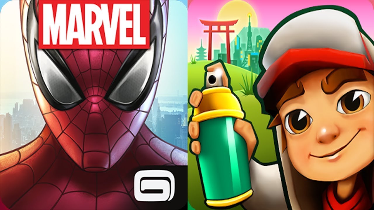 MARVEL Spider Man Unlimited VS Subway Surfers Android Gameplay