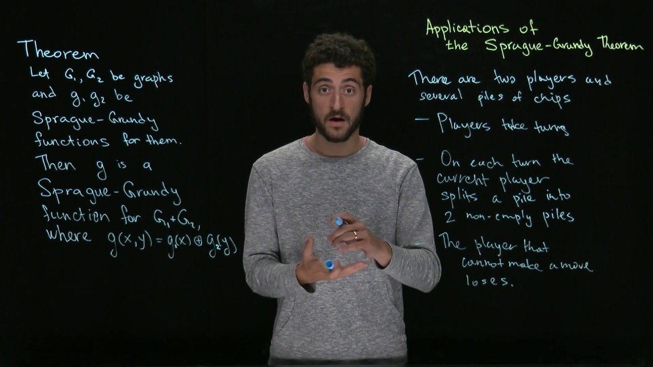 Applications of the Sprague-Grundy Theorem: Introduction to Combinatorial Game Theory #6