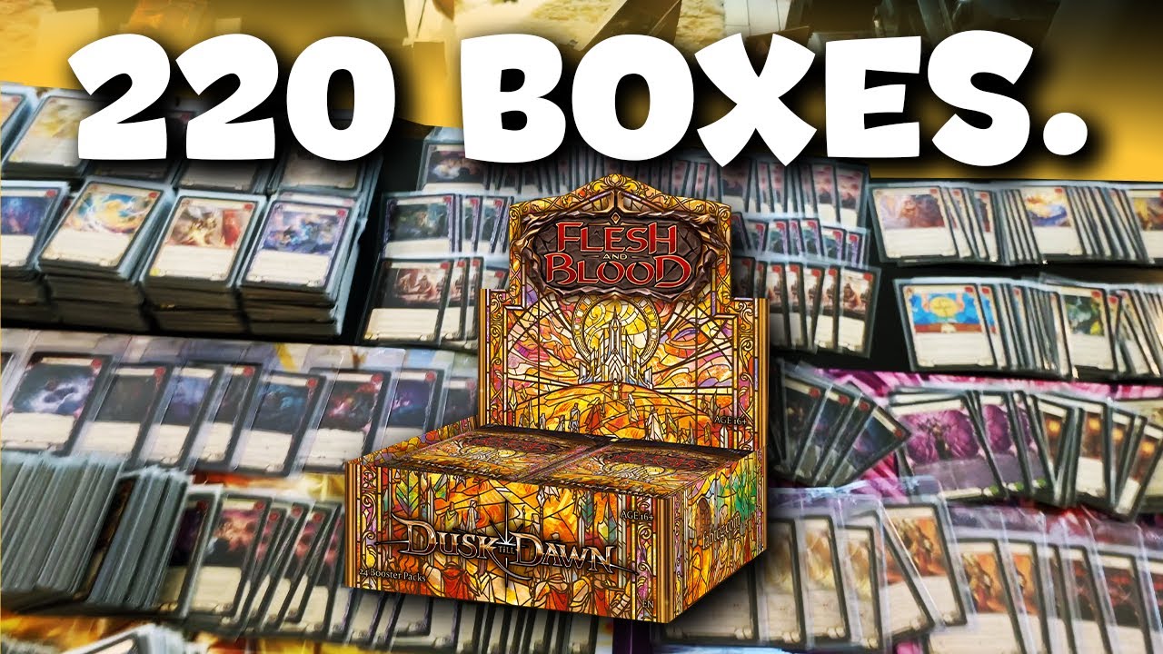 The Most Ambitious Flesh And Blood Opening Ever Recorded 🎬🎥📹 (220 of 880 Dusk Till Dawn Boxes)!!!