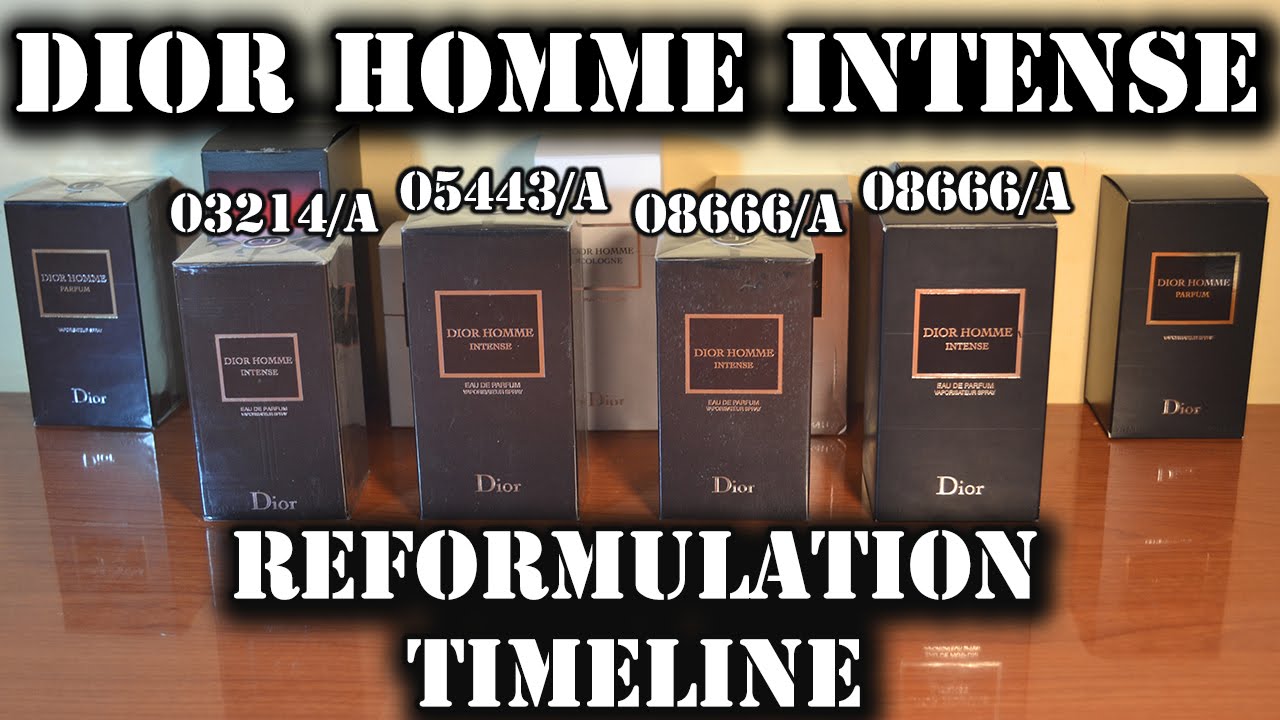 Dior Homme Intense reformulation