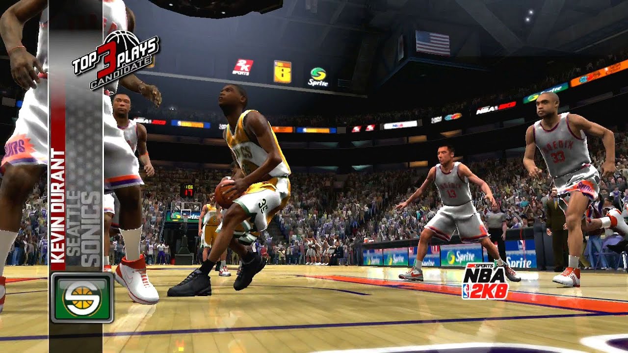NBA 2K8 - Sonics vs Suns - Kevin Durant and Steve Nash