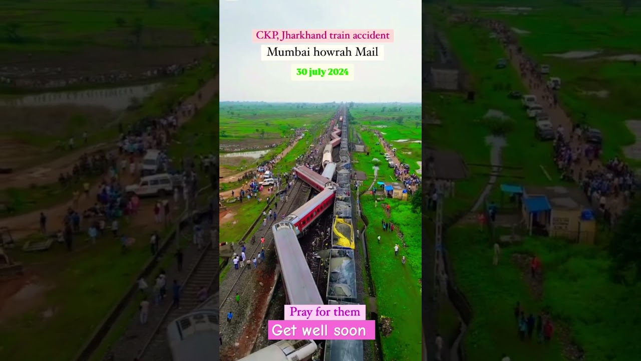#chakradharpur #ckplive #jharkhand train accident Mumbai howrah mail 30july 2024