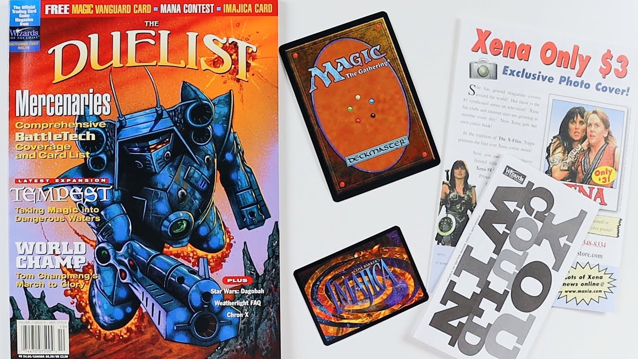 What's Inside? - THE DUELIST: CCG / TCG Trading Card Game Magazine 4.5 (October 1997) - Unboxing