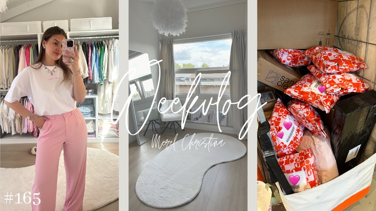 Onze eigen T-shirts 🩷 Nieuw vloerkleed 🐻 Naar het tuincentrum 🌸 || Weekvlog #165
