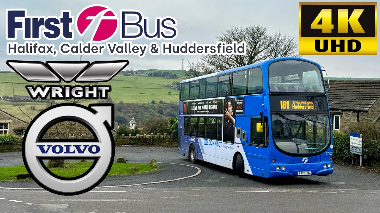 [First West Yorkshire: 181 Wilberlee to Huddersfield via Linthwaite] Wright Eclipse Gemini VolvoB9TL