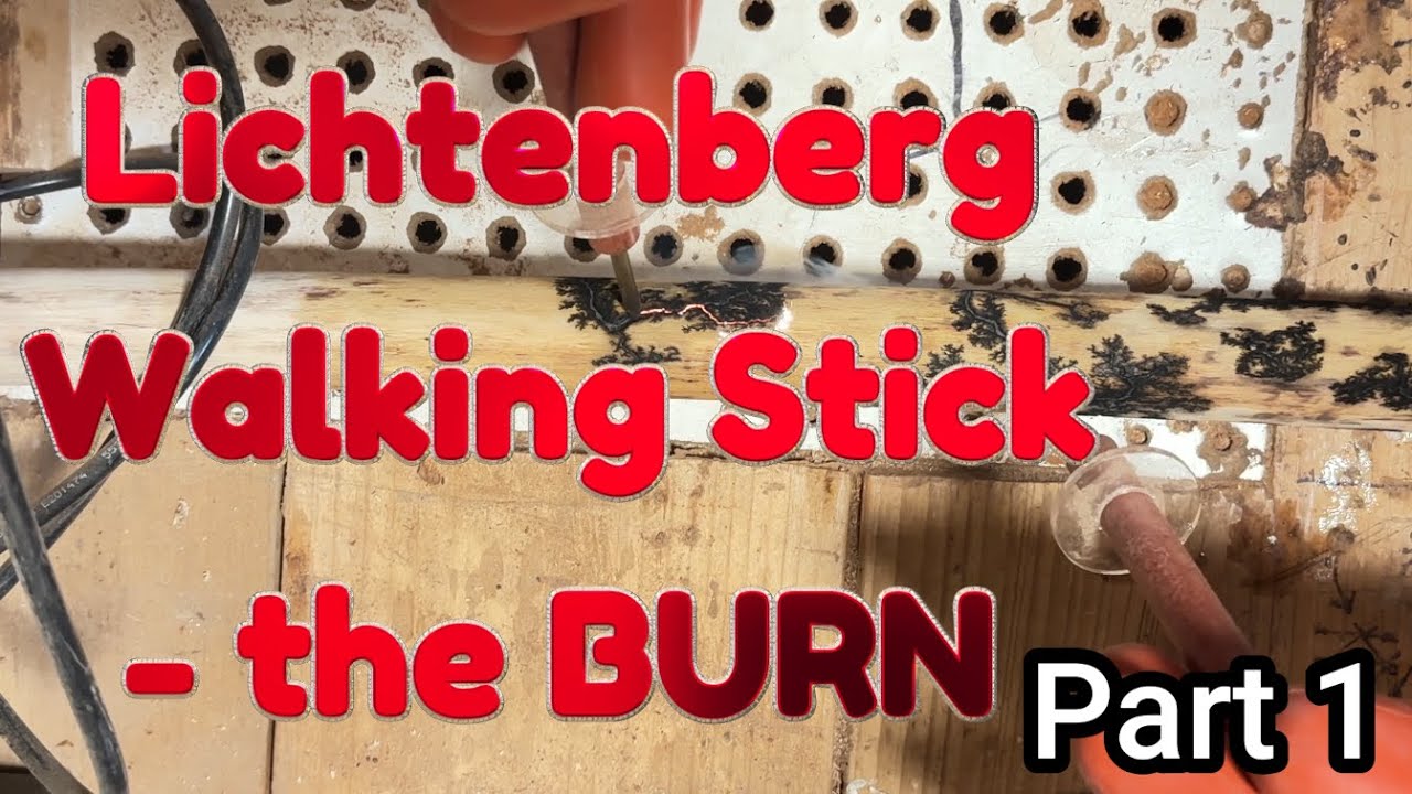Lichtenberg Walking Stick - The Burn - Part 1