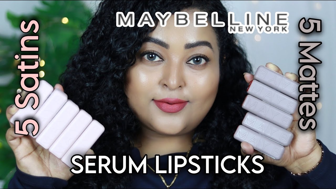 *Новинка* Помады-сыворотки MAYBELLINE || Матовые и сатиновые помады-сыворотки || 10 оттенков | По...