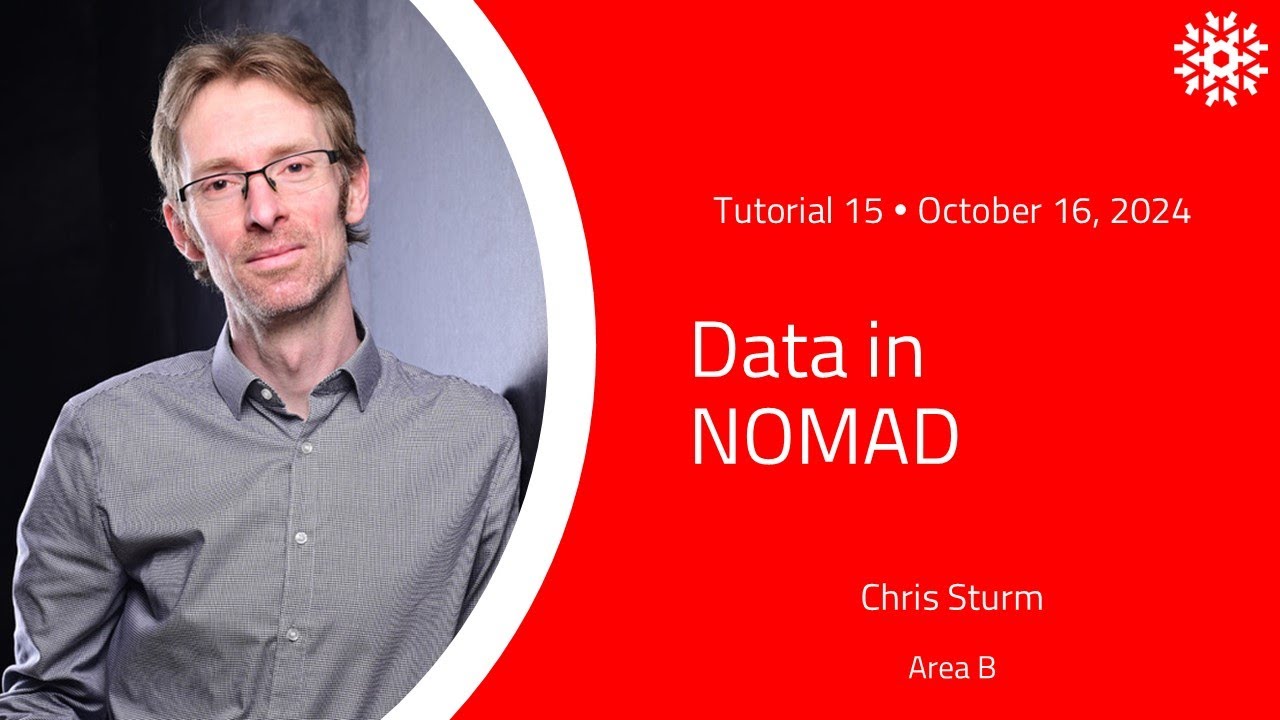 Tutorial 15 Part 4 - Data in NOMAD