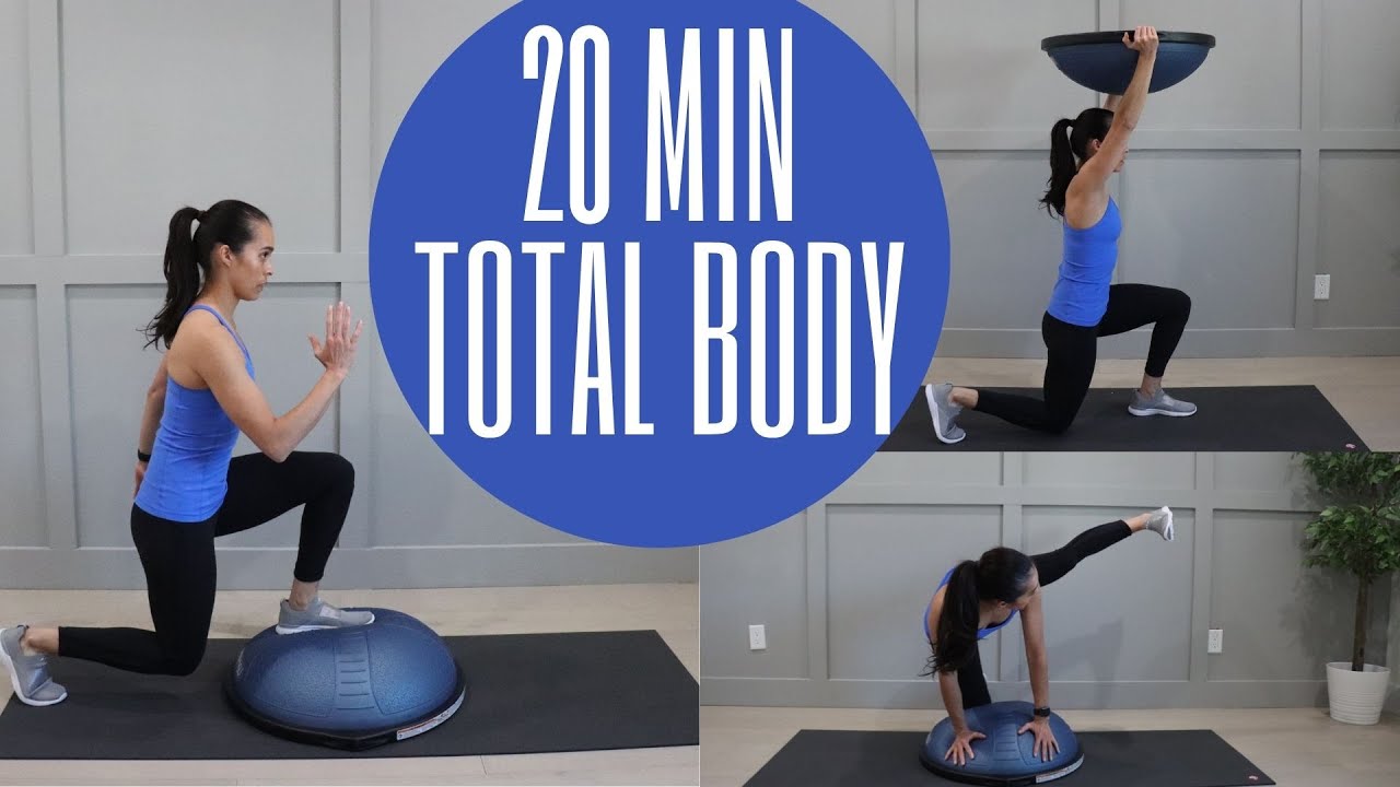 20 MIN TOTAL BODY WORKOUT | BOSU BALL// ANGELIQUE CLARK