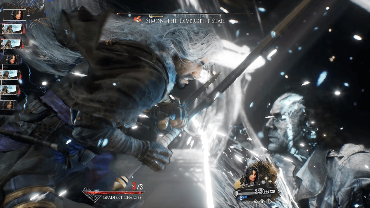 Simon, The Divergent Star Full Parry/Perfect Dodge ng+2