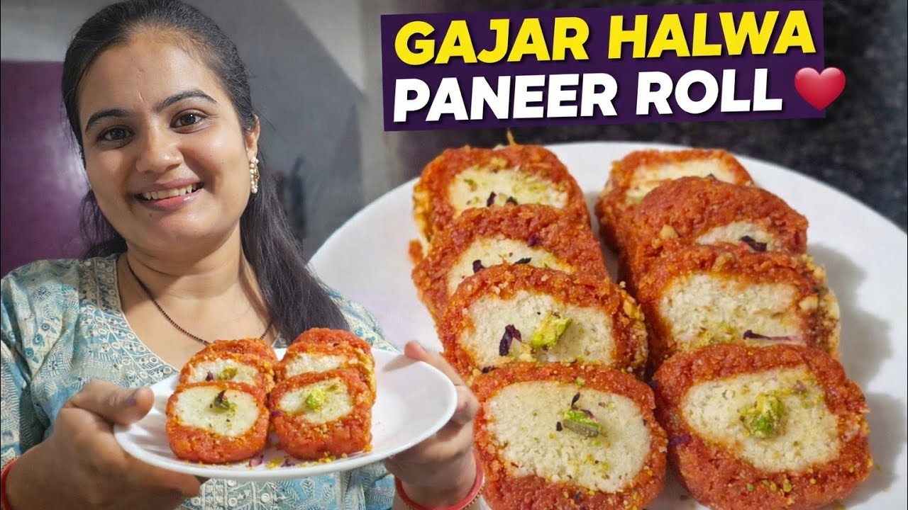 Winter season खत्म होने से पहले ये एक बार जरुर बना लेना | Gajar Halwa ka swad paneer ka magic | 
